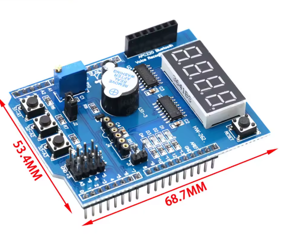 Multifunctional Expansion Board Kit Based Learning For Arduino UNO R3 Leonardo Mega2560 Servo Bluetooth Shield Multi-functional — image 4